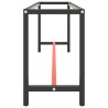 Cadre banc de travail Noir mat et rouge mat 210x50x79 cm Métal 549131549131