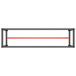 Cadre banc de travail Noir mat et rouge mat 210x50x79 cm Métal 549131549131