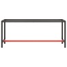 Cadre de banc de travail Noir et rouge mat 190x50x79 cm Métal 549132549132
