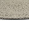 Napperons 4 pcs Gris Plain 38 cm Rond Coton 549150549150