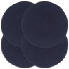 Napperons 4 pcs Bleu marine Plain 38 cm Rond Coton  549155549155