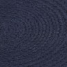 Napperons 4 pcs Bleu marine Plain 38 cm Rond Coton  549155549155