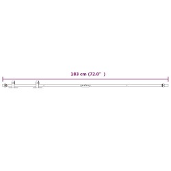 Kit mini de porte d'armoire coulissante Acier au carbone Blanc 549156549156