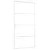 Porte coulissante Verre ESG et aluminium 102,5x205 cm Blanc 549159549159