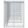 Mur de gabion pour poubelle 350x91x120 cm fer galvanisé 549166549166