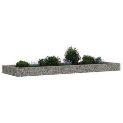 Lit surélevé à gabion Acier galvanisé 300x100x20 cm 549172549172