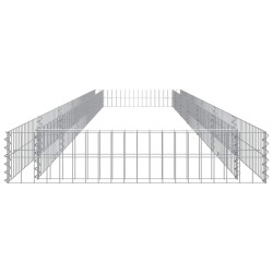 Lit surélevé à gabion Acier galvanisé 600x100x20 cm 549175549175