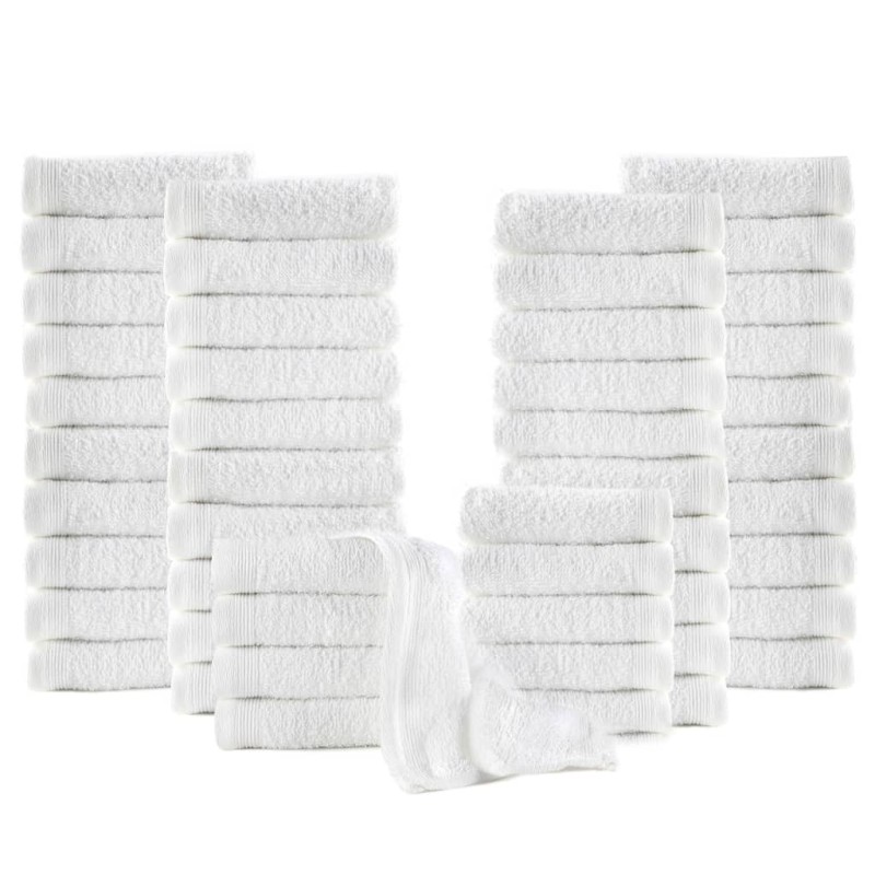 Serviettes pour invités 50 pcs Coton 350 g/m² 30x30 cm Blanc 549179549179