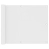 Écran de balcon Blanc 75x400 cm Tissu Oxford 549190549190