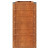 Lit surélevé de jardin rouillé 240x40x77 cm acier corten 549194549194