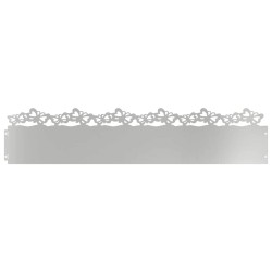 Bordures de pelouse 20 pcs Argent 103 x 0,05 x 22 cm 549214549214