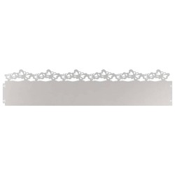 Bordures de pelouse 30 pcs Argent 103 x 0,05 x 22 cm 549218549218