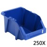 Bac de rangement empilable 250 pcs 103x165x76 mm Bleu 549223549223