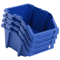 Bac de rangement empilable 250 pcs 103x165x76 mm Bleu 549223549223