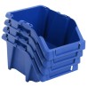 Bac de rangement empilable 250 pcs 103x165x76 mm Bleu 549223549223