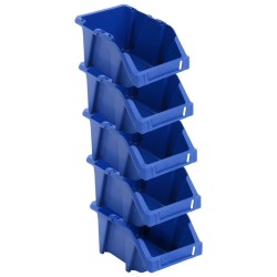 Bac de rangement empilable 250 pcs 103x165x76 mm Bleu 549223549223