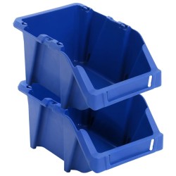 Bac de rangement empilable 250 pcs 103x165x76 mm Bleu 549223549223