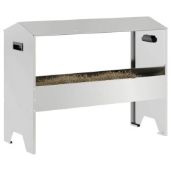 Trough d'alimentation pour le bétail Argent 79 x 35 x 62 cm 549228549228