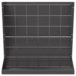 Distributeur de Foin Noir 71 x 33 x 70 cm Acier Laminé à Froid 549229549229