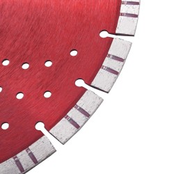 Disque de coupe diamanté avec turbo et trous Acier 350 mm 549243549243