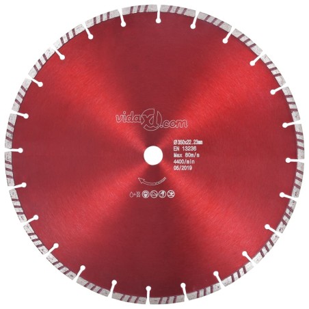 Disque de coupe diamanté avec turbo Acier 350 mm 549246549246