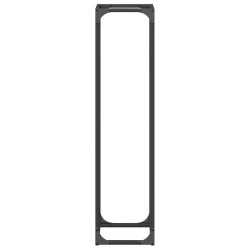 Portant de bois chauffage noir 25x25x100 cm 549250549250
