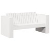 Canapé de jardin Blanc 134 x 60 x 62 cm Bois de pin massif 549251549251