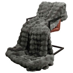 Couverture antidérapante en fausse de lapin Olite 4 pcs 549252549252