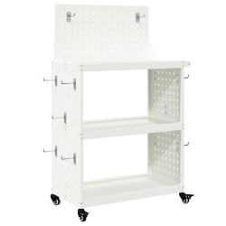 Chariot à outils Blanc 65 x 35 x 111 cm Acier laminé à froid 549262549262