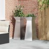 Jardinière à pilier 2 pcs Argent 40 x 40 x 100 cm 549263549263