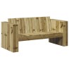 Canapé de jardin Vert 134 x 60 x 62 cm Bois de pin massif 549266549266