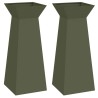 Jardinière à pilier 2 pcs Olive 40 x 40 x 100 cm 549272549272