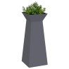 Jardinière à pilier 2 pcs Anthracite 40 x 40 x 100 cm 549276549276