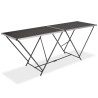 Table pliable de collage MDF et aluminium 200 x 60 x 78 cm 549280549280