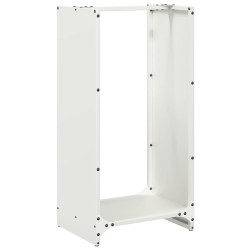 Portant de bois chauffage blanc 40x30x80 cm 549284549284