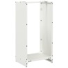 Portant de bois chauffage blanc 40x30x80 cm 549284549284