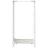Portant de bois chauffage blanc 40x30x80 cm 549284549284