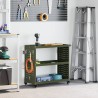 Chariot à outils avec étagère Vert olive 75 x 35 x 73 cm 549286549286