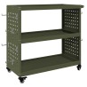 Chariot à outils avec étagère Vert olive 75 x 35 x 73 cm 549286549286
