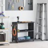 Chariot à outils avec étagère Anthracite 75 x 35 x 73 cm 549296549296