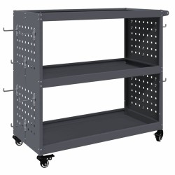 Chariot à outils avec étagère Anthracite 75 x 35 x 73 cm 549296549296