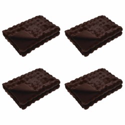 Couverture antidérapante en fausse de lapin Olite 4 pcs Camel 549298549298