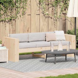 Canapé de jardin Naturel 185,5 x 60 x 62 cm Bois de pin massif 549300549300