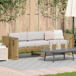 Canapé de jardin Marron 185,5 x 60 x 62 cm Bois de pin massif 549303549303