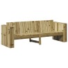 Canapé de jardin Marron 185,5 x 60 x 62 cm Bois de pin massif 549303549303
