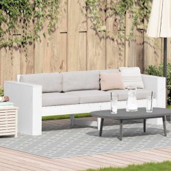 Canapé de jardin Blanc 185,5 x 60 x 62 cm Bois de pin massif 549305549305