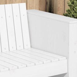 Canapé de jardin Blanc 185,5 x 60 x 62 cm Bois de pin massif 549305549305