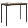 table Chêne fumé 100 x 50 x 76,5 cm Bois d'ingénierie et acier 549313549313