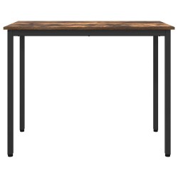 table Chêne fumé 100 x 50 x 76,5 cm Bois d'ingénierie et acier 549313549313