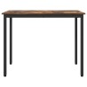 table Chêne fumé 100 x 50 x 76,5 cm Bois d'ingénierie et acier 549313549313